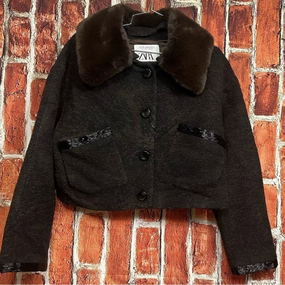 Zara Women’s Size Large Jacket New - Picture 2 of 7